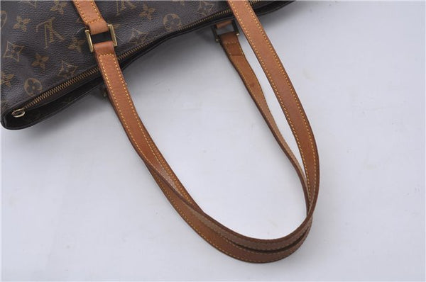 Authentic Louis Vuitton Monogram Cabas Mezzo Tote Bag M51151 LV Junk 0520D