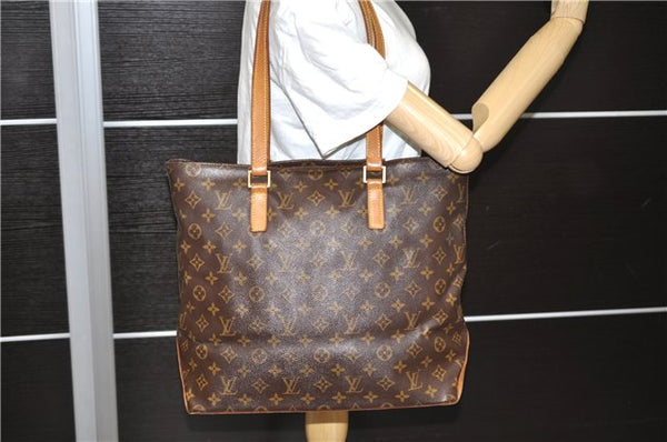 Authentic Louis Vuitton Monogram Cabas Mezzo Tote Bag M51151 LV Junk 0520D