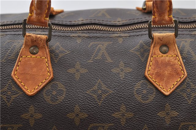 Authentic Louis Vuitton Monogram Speedy 40 Hand Bag M41522 LV Junk 0522D