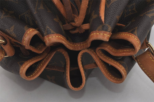 Authentic Louis Vuitton Monogram Noe Shoulder Drawstring Bag M42224 LV 0522I
