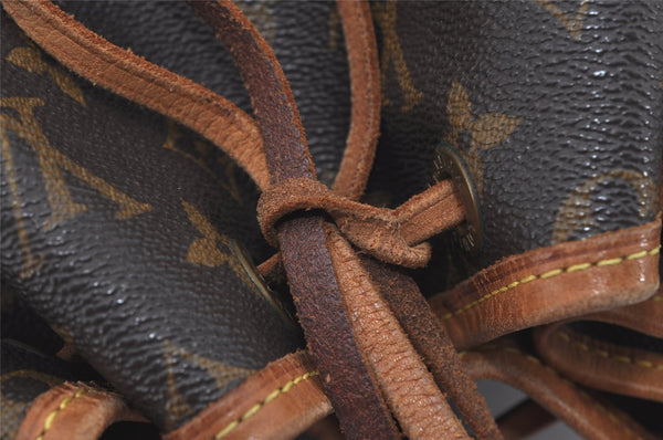 Authentic Louis Vuitton Monogram Noe Shoulder Drawstring Bag M42224 LV 0522I