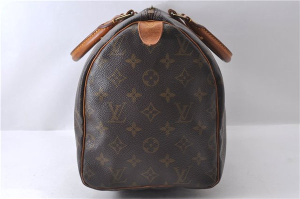 Authentic Louis Vuitton Monogram Speedy 30 Hand Bag Purse M41526 LV Junk 0525D