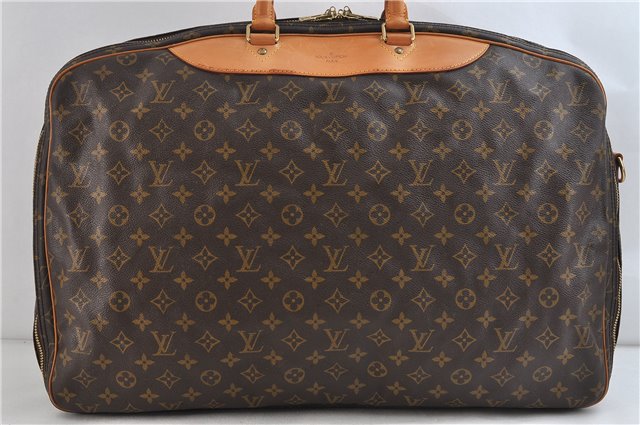 Authentic Louis Vuitton Monogram Alize 2 Poches 2 Way Travel Bag M41392 LV 0527D