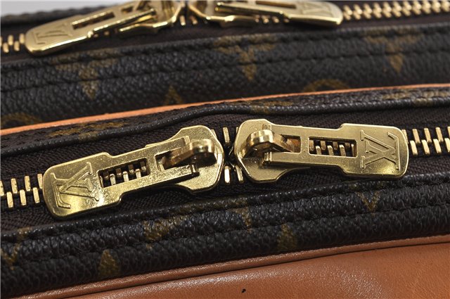 Authentic Louis Vuitton Monogram Alize 2 Poches 2 Way Travel Bag M41392 LV 0527D