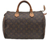 Authentic Louis Vuitton Monogram Speedy 30 Hand Boston Bag M41526 LV 0529E