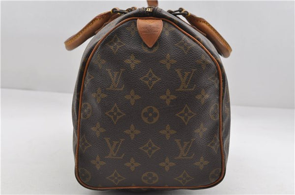 Authentic Louis Vuitton Monogram Speedy 30 Hand Boston Bag M41526 LV 0529E