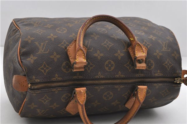 Authentic Louis Vuitton Monogram Speedy 30 Hand Boston Bag M41526 LV 0529E