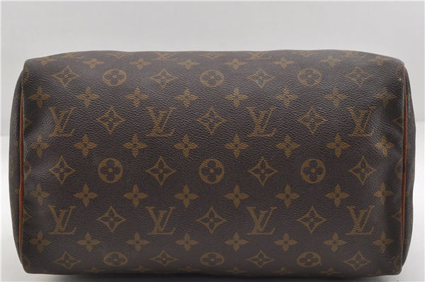 Authentic Louis Vuitton Monogram Speedy 30 Hand Boston Bag M41526 LV 0529E