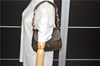 Authentic PRADA Leather Shoulder Hand Bag Purse Brown 0531D