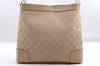 Authentic GUCCI Shoulder Hand Bag Purse GG Canvas Leather 33900 Beige 0532E