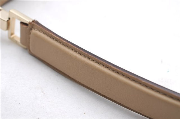 Authentic GUCCI Shoulder Hand Bag Purse GG Canvas Leather 33900 Beige 0532E