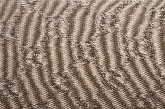 Authentic GUCCI Shoulder Hand Bag Purse GG Canvas Leather 33900 Beige 0532E