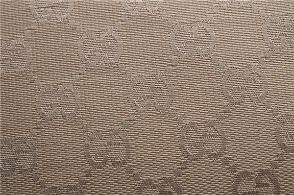 Authentic GUCCI Shoulder Hand Bag Purse GG Canvas Leather 33900 Beige 0532E