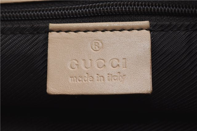 Authentic GUCCI Shoulder Hand Bag Purse GG Canvas Leather 33900 Beige 0532E