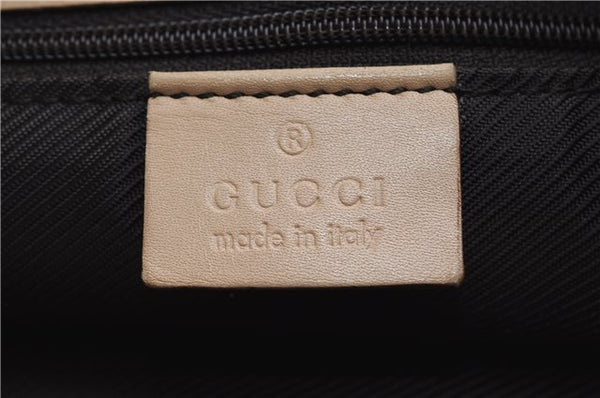 Authentic GUCCI Shoulder Hand Bag Purse GG Canvas Leather 33900 Beige 0532E