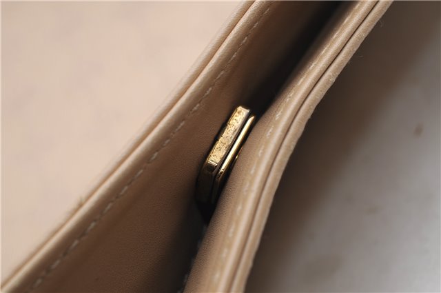 Authentic GUCCI Shoulder Hand Bag Purse GG Canvas Leather 33900 Beige 0532E