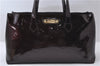 Authentic Louis Vuitton Vernis Wilshire PM Hand Bag Wine Red M93641 LV 0534D