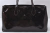 Authentic Louis Vuitton Vernis Wilshire PM Hand Bag Wine Red M93641 LV 0534D