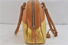 Authentic PRADA Punching Leather Shoulder Hand Bag Yellow Brown 0536D