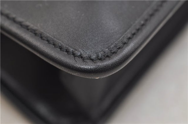 Authentic GUCCI Shoulder Cross Body Bag Purse Leather 91762 Black 0537E