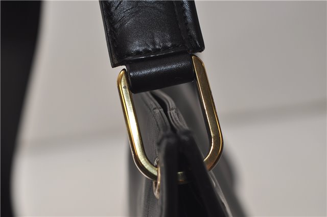 Authentic GUCCI Shoulder Cross Body Bag Purse Leather 91762 Black 0537E