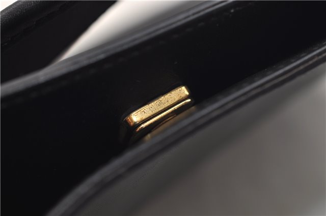 Authentic GUCCI Shoulder Cross Body Bag Purse Leather 91762 Black 0537E