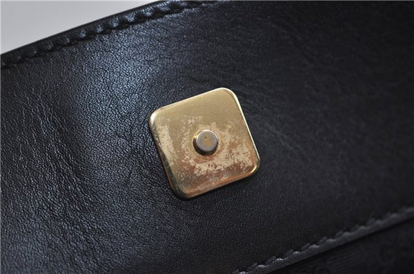 Authentic GUCCI Shoulder Cross Body Bag Purse Leather 91762 Black 0537E