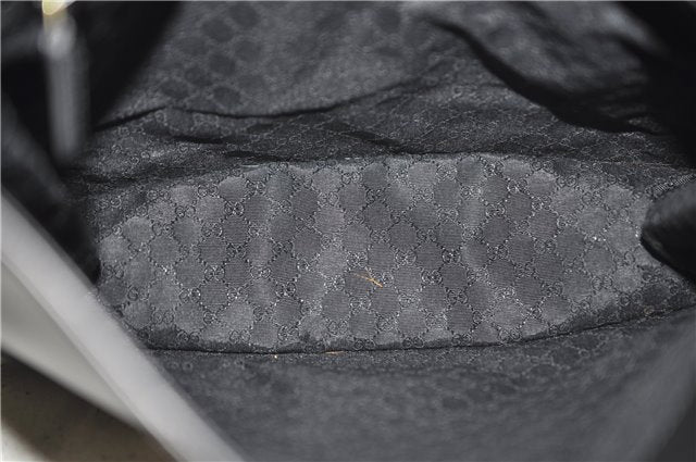 Authentic GUCCI Shoulder Cross Body Bag Purse Leather 91762 Black 0537E