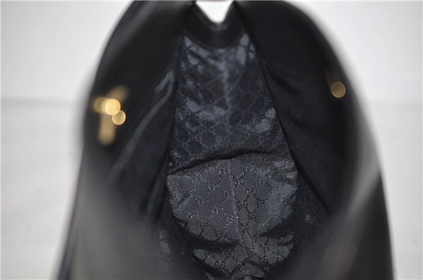 Authentic GUCCI Shoulder Cross Body Bag Purse Leather 91762 Black 0537E