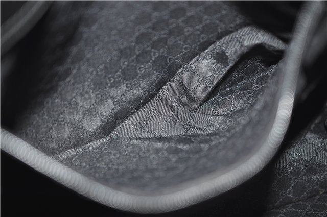 Authentic GUCCI Shoulder Cross Body Bag Purse Leather 91762 Black 0537E