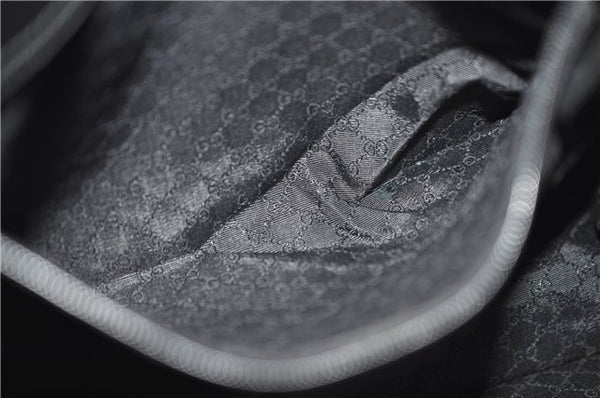 Authentic GUCCI Shoulder Cross Body Bag Purse Leather 91762 Black 0537E