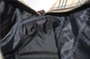 Authentic BURBERRY Nova Check Travel Boston Bag Canvas Leather Beige 0537F