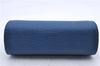 Authentic Louis Vuitton Epi Dauphine Cosmetic Pouch Blue M48445 LV 0538D