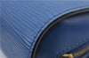 Authentic Louis Vuitton Epi Dauphine Cosmetic Pouch Blue M48445 LV 0538D