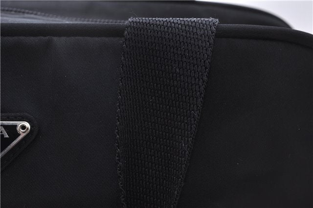 Authentic PRADA Nylon Tessuto Leather Shoulder Hand Bag Purse Black 0538E