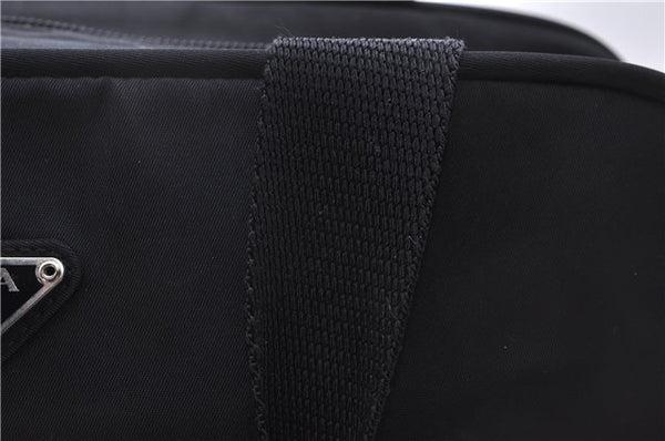 Authentic PRADA Nylon Tessuto Leather Shoulder Hand Bag Purse Black 0538E