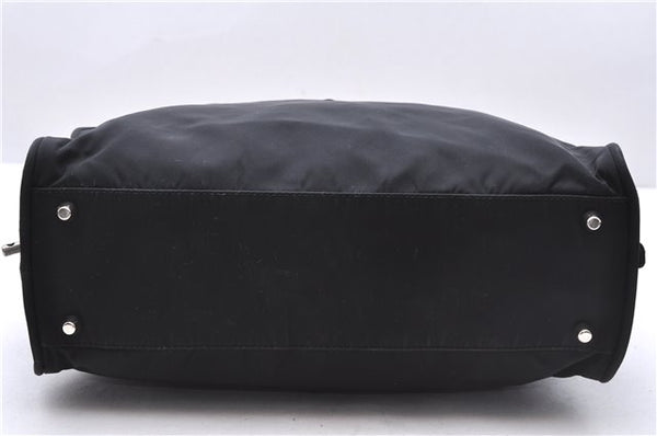 Authentic PRADA Nylon Tessuto Leather Shoulder Hand Bag Purse Black 0538E