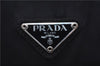 Authentic PRADA Nylon Tessuto Leather Shoulder Hand Bag Purse Black 0538E