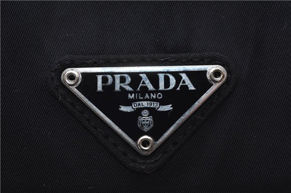 Authentic PRADA Nylon Tessuto Leather Shoulder Hand Bag Purse Black 0538E