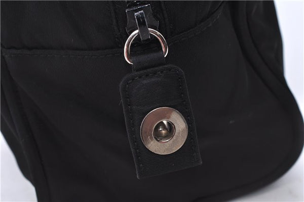 Authentic PRADA Nylon Tessuto Leather Shoulder Hand Bag Purse Black 0538E