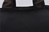 Authentic FENDI Nylon Leather Hand Bag Purse Black 0539D