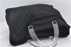 Authentic PRADA Nylon Tessuto Plex Plastic Tote Hand Bag B8166 Black 0539E