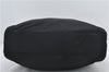 Authentic PRADA Nylon Tessuto Plex Plastic Tote Hand Bag B8166 Black 0539E