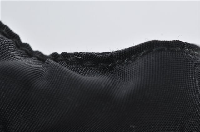 Authentic PRADA Nylon Tessuto Plex Plastic Tote Hand Bag B8166 Black 0539E