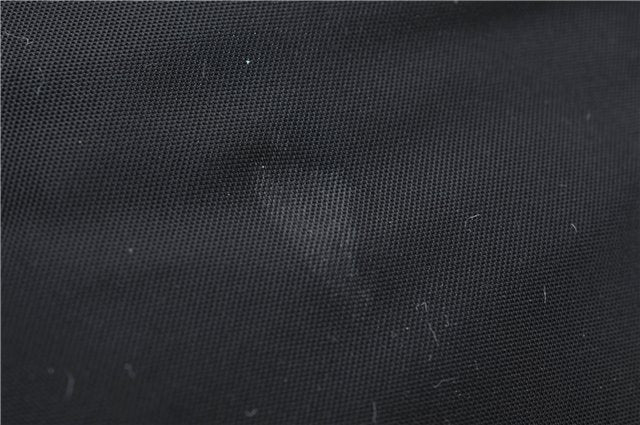 Authentic PRADA Nylon Tessuto Plex Plastic Tote Hand Bag B8166 Black 0539E