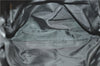 Authentic PRADA Nylon Tessuto Plex Plastic Tote Hand Bag B8166 Black 0539E