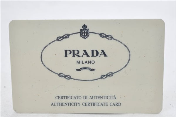 Authentic PRADA Nylon Tessuto Plex Plastic Tote Hand Bag B8166 Black 0539E