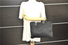 Authentic PRADA Nylon Tessuto Plex Plastic Tote Hand Bag B8166 Black 0539E