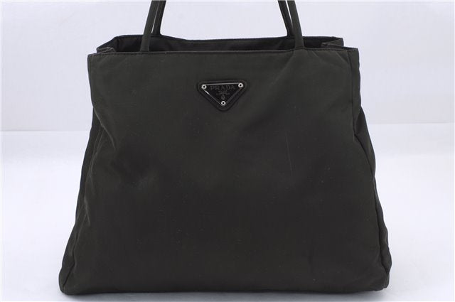 Authentic PRADA Nylon Tessuto Shoulder Hand Bag Purse Green 0541E