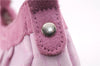 Authentic Salvatore Ferragamo PARFUMS Gancini Hand Bag Purse Nylon Pink 0542F